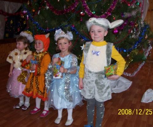 Новогодние праздники в Кременчуге Утренник 2008, детский сад №60