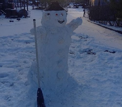 Новогодний снеговик